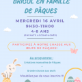 Affiche chasse aux oeufs bricol en familles